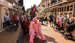 Straattheater Who let the dogs uit tijdens Kopje Cultuur 2025  - foto Klaas Brinkman