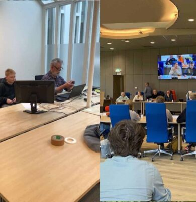 Jongeren met politici in debat - foto aangeleverd