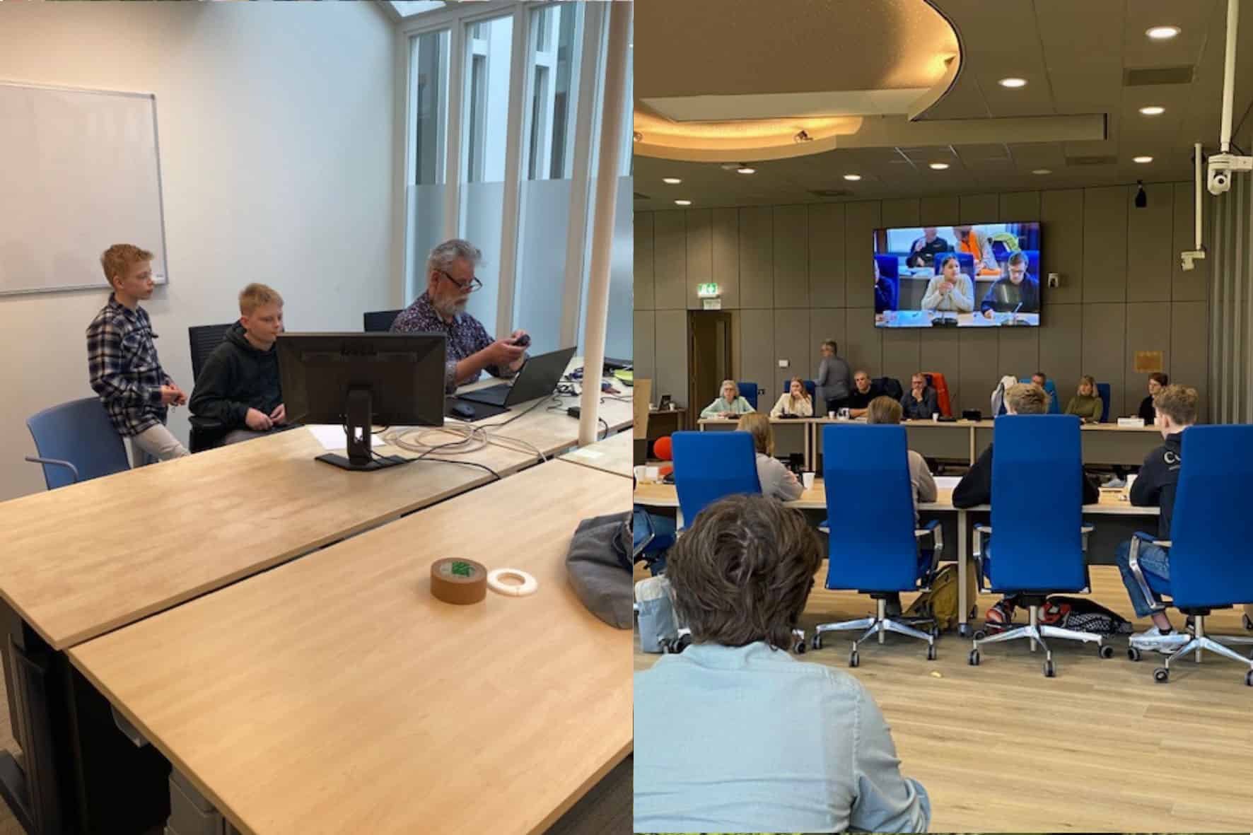 Jongeren met politici in debat - foto aangeleverd