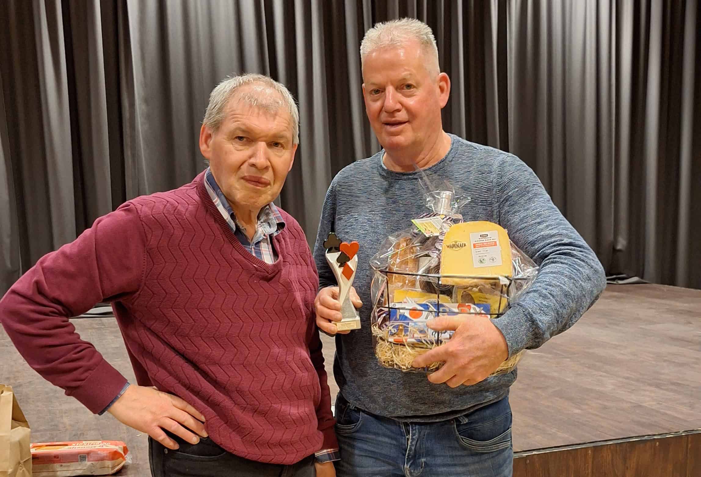 Winnaar Tjidsger Rozenberg en naamgever en eerste winnaar Hans Brandsma - foto aangeleverd