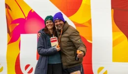 Wolter met zijn partner Natascha tijdens een wedstrijd (foto: Winfried Bats)