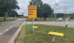 De toeritten naar de A32 bij Wolvega blijven langer dicht.