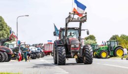 Boerenblokkade vlakbij Spanga (foto: BTBmedia).