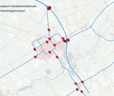 Kaart van tijdelijke verkeerscamera's in Wolvega en De Blesse.