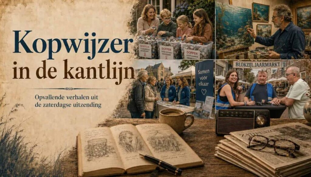 Kopwijzer in de kantlijn (foto AI gemaakt)