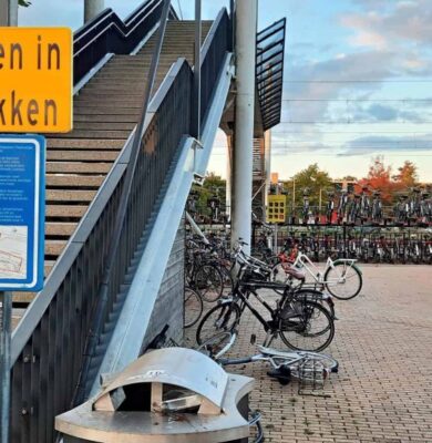 Loopbrug Station Steenwijk - foto Fietsersbond Steenwijkerland