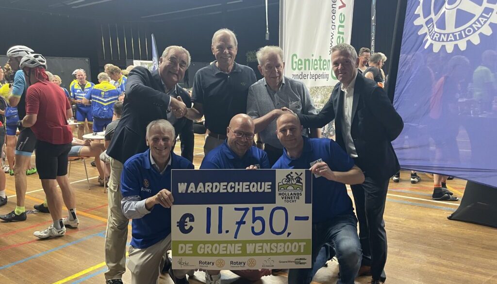Chequeuitreiking Hollands Venetië Tocht (Foto aangeleverd)