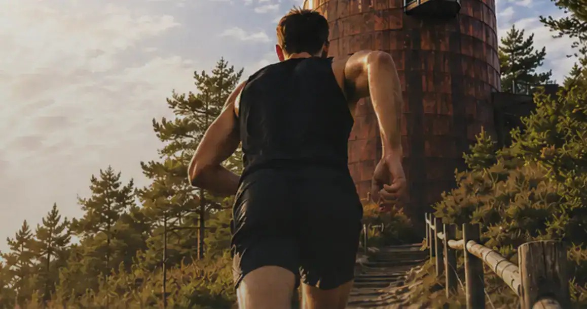 De route naar de 33 meter hoge Bosbergtoren (foto: Invictus).