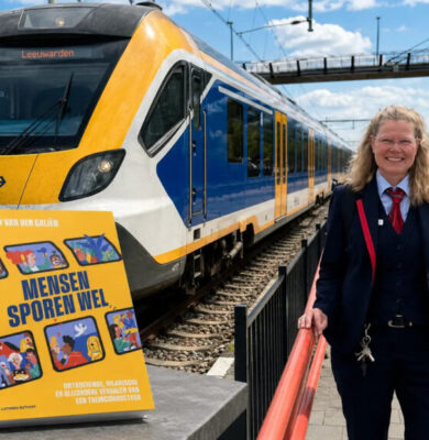 Mensen sporen wel liggend (foto Dirk Brans)