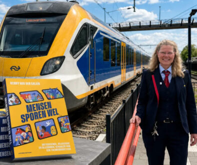 Mensen sporen wel liggend (foto Dirk Brans)