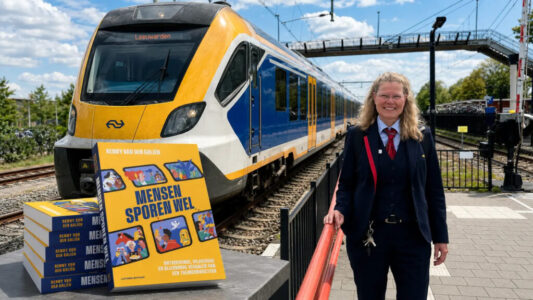 Mensen sporen wel liggend (foto Dirk Brans)