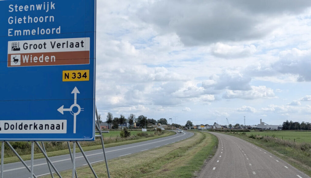 Ruxveenseweg richting Hooidijk foto de Werven