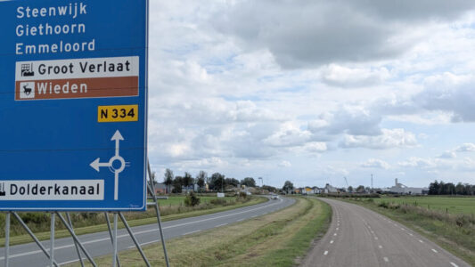 Ruxveenseweg richting Hooidijk foto de Werven
