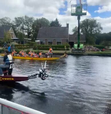 Drakenbootrace Dieverbrug (foto en video: Geert Meekhof)