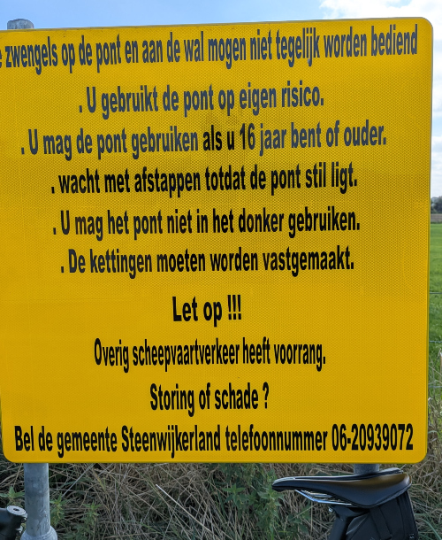 Uitleg pontje Oldemarkt foto De Werven