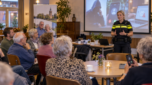 Veiligheidsavond in Oldemarkt (foto AI gemaakt)