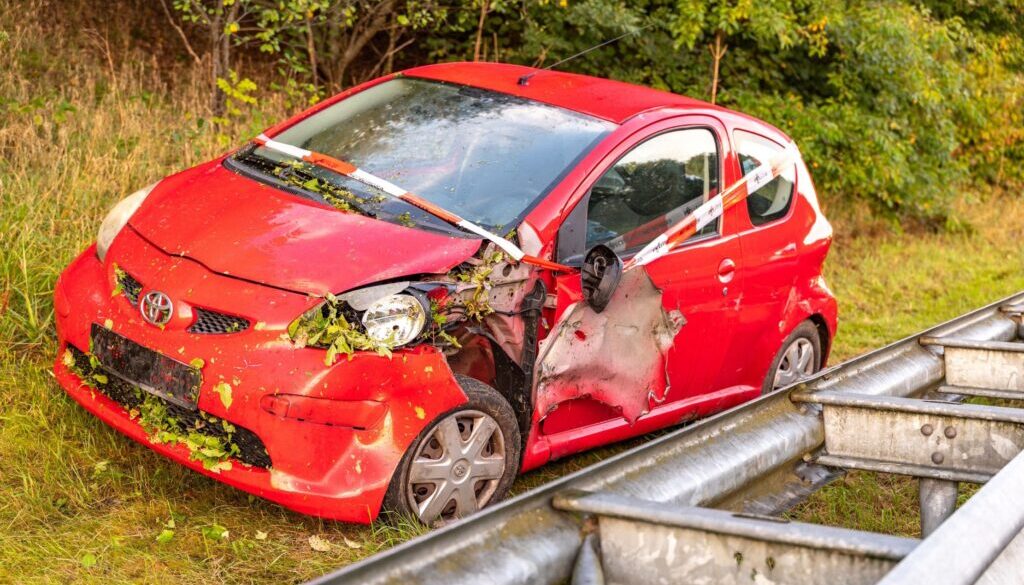 De bestuurder van deze auto heeft zich gemeld