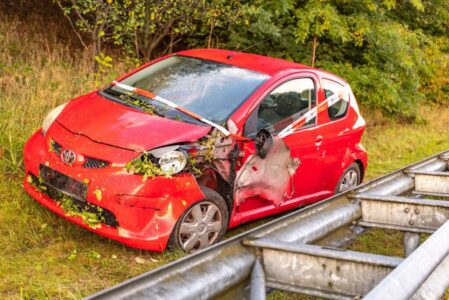 De bestuurder van deze auto heeft zich gemeld