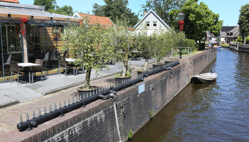 Kademuren Ossenzijl (foto provincie Overijssel)