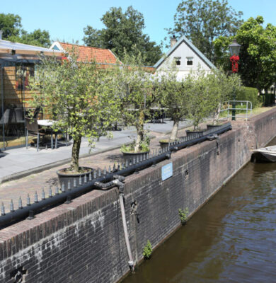 Kademuren Ossenzijl (foto provincie Overijssel)