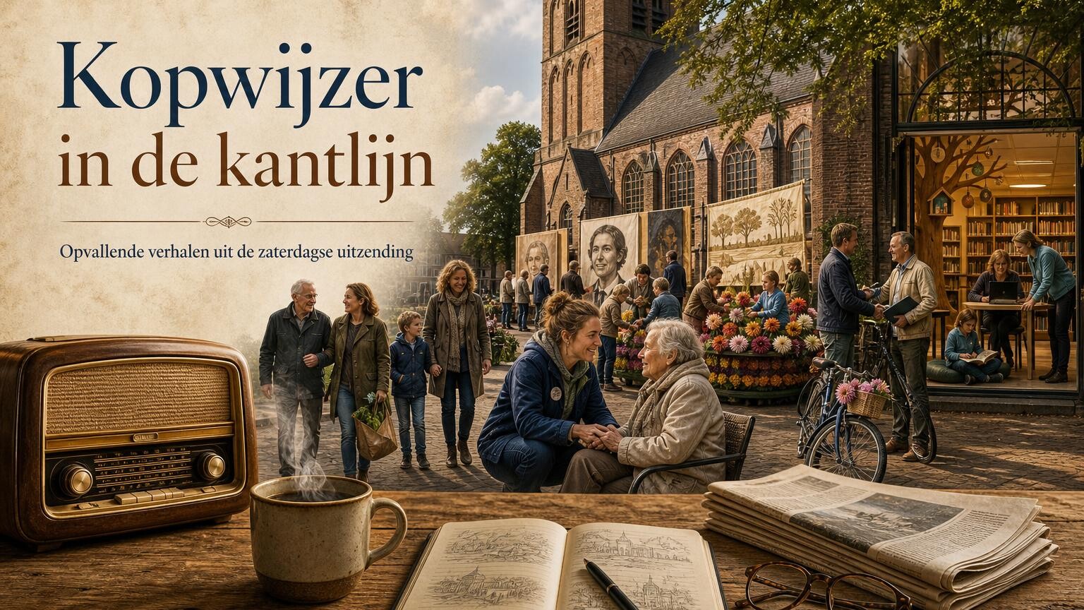 Illustratie bij Kopwijzer in de kantlijn: Waar mensen ruimte maken voor elkaar