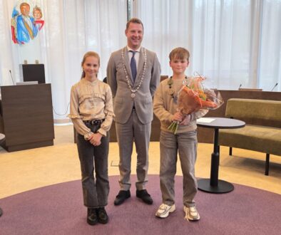 Femke Klaassen, Burgemeester Jouke Spoelstra en Hero Sieders