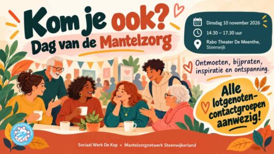 Dag van de Mantelzorg Kom je ook (posterbeeld Dirk Brans)