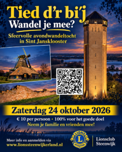 Poster Tied d’r bi’j-avondwandeling (aangeleverd)
