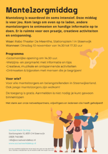 flyer dag van de mantelzorg (posterbeeld aangeleverd)