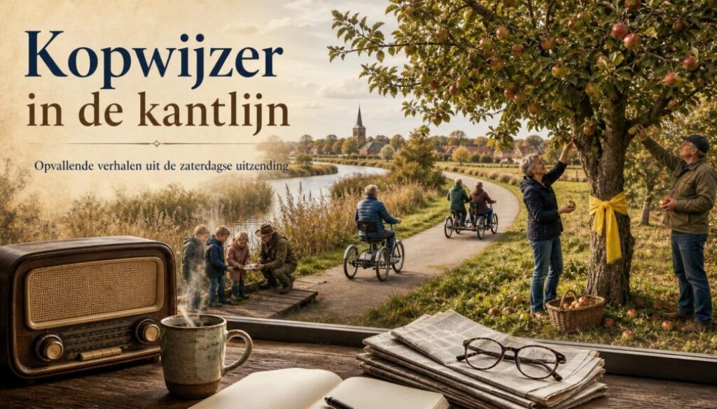 Illustratie bij Kopwijzer in de kantlijn: Een geel lint als uitnodiging om te plukken