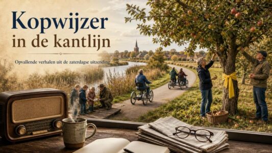 Illustratie bij Kopwijzer in de kantlijn: Een geel lint als uitnodiging om te plukken