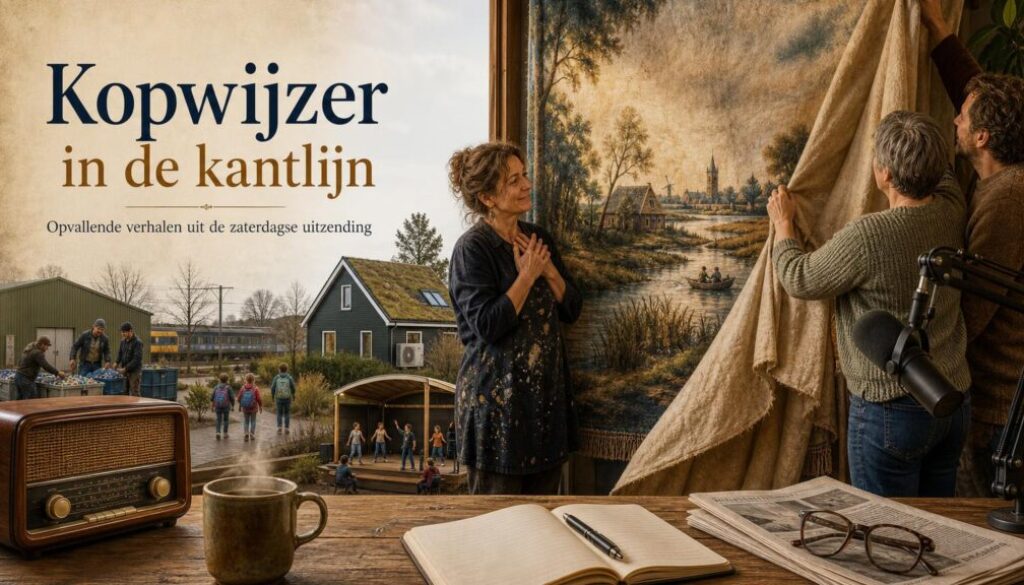 Illustratie bij Kopwijzer in de kantlijn: Een wandkleed vol Steenwijkerland krijgt een plek bij RTV SLOS
